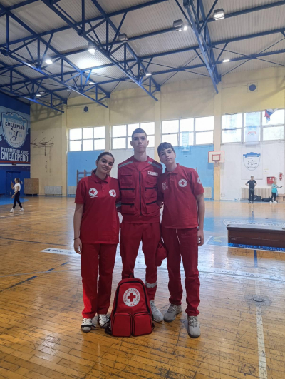 Јединица за прву помоћ обезбеђивала је такмичење у спортској гимнастици